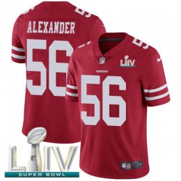 San Francisco 49ers #56 Kwon Alexander Red Super Bowl LIV 2020 Team Color Men's Stitched NFL Vapor Untouchable Limited Jersey