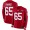 San Francisco 49ers #65 Aaron Banks Red Team Color Men's Stitched NFL Limited Therma Long Sleeve Jersey