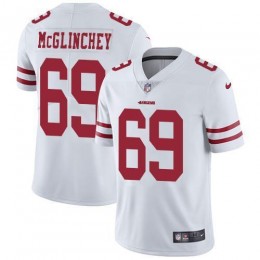 San Francisco 49ers #69 Mike McGlinchey White Men's Stitched NFL Vapor Untouchable Limited Jersey