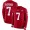 San Francisco 49ers #7 Colin Kaepernick Red Team Color Men's Stitched NFL Limited Therma Long Sleeve Jersey