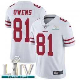 San Francisco 49ers #81 Jordan Matthews White Super Bowl LIV 2020 Men's Stitched NFL Vapor Untouchable Limited Jersey