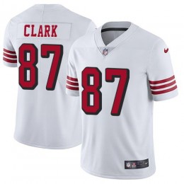 San Francisco 49ers #87 Dwight Clark White Rush Men's Stitched NFL Vapor Untouchable Limited Jersey