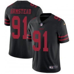 San Francisco 49ers #91 Arik Armstead Black Alternate Men's Stitched NFL Vapor Untouchable Limited Jersey