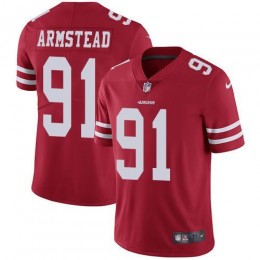San Francisco 49ers #91 Arik Armstead Red Team Color Men's Stitched NFL Vapor Untouchable Limited Jersey