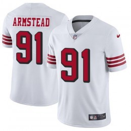 San Francisco 49ers #91 Arik Armstead White Rush Men's Stitched NFL Vapor Untouchable Limited Jersey