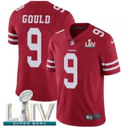 San Francisco 49ers #9 Robbie Gould Red Super Bowl LIV 2020 Team Color Men's Stitched NFL Vapor Untouchable Limited Jersey