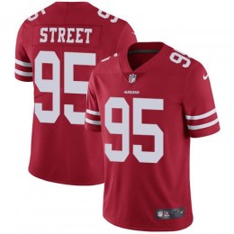 San Francisco 49ers #95 Kentavius Street Red Team Color Men's Stitched NFL Vapor Untouchable Limited Jersey
