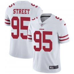 San Francisco 49ers #95 Kentavius Street White Men's Stitched NFL Vapor Untouchable Limited Jersey