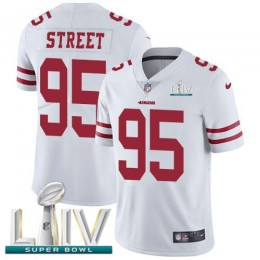San Francisco 49ers #95 Kentavius Street White Super Bowl LIV 2020 Men's Stitched NFL Vapor Untouchable Limited Jersey