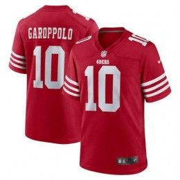 San Francisco 49ers #10 Jimmy Garoppolo Men's 2022 Player Game Jersey – Scarlet