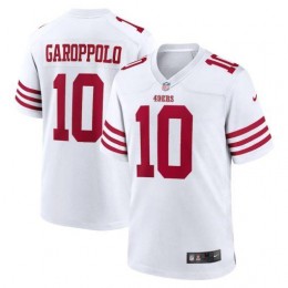 San Francisco 49ers #10 Jimmy Garoppolo Men's 2022 Player Game Jersey – White