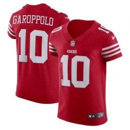 San Francisco 49ers #10 Jimmy Garoppolo Scarlet Men's 2022-23 Authentic Stitched NFL Vapor Untouchable Elite Jersey