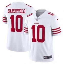 San Francisco 49ers #10 Jimmy Garoppolo White Men's 2022-23 Limited Stitched NFL Vapor Untouchable Jersey