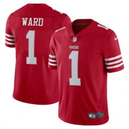 San Francisco 49ers #1 Jimmie Ward Scarlet Men's 2022-23 Limited Stitched NFL Vapor Untouchable Jersey