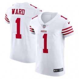 San Francisco 49ers #1 Jimmie Ward White Men's 2022-23 Authentic Stitched NFL Vapor Untouchable Elite Jersey