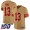 San Francisco 49ers #13 Brock Purdy Gold Men's Stitched NFL Limited Inverted Legend 100th Season Jersey