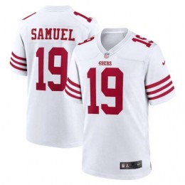 San Francisco 49ers #19 Deebo Samuel Men's 2022 Player Game Jersey – White