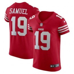 San Francisco 49ers #19 Deebo Samuel Scarlet Men's 2022-23 Authentic Stitched NFL Vapor Untouchable Elite Jersey