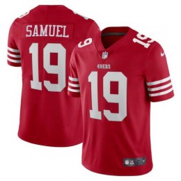 San Francisco 49ers #19 Deebo Samuel Scarlet Men's 2022-23 Limited Stitched NFL Vapor Untouchable Jersey