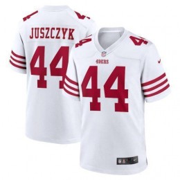 San Francisco 49ers #44 Kyle Juszczyk Men's 2022 Player Game Jersey – White