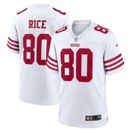 San Francisco 49ers #80 Jerry Rice Men's 2022 Player Game Jersey – White