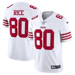San Francisco 49ers #80 Jerry Rice White Men's 2022-23 Limited Stitched NFL Vapor Untouchable Jersey