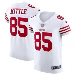 San Francisco 49ers #85 George Kittle White Men's 2022-23 Authentic Stitched NFL Vapor Untouchable Elite Jersey