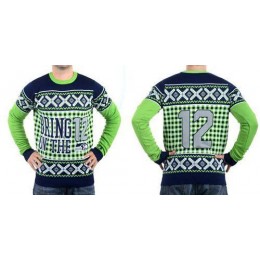 Seahawks #12 Fan Men's Ugly Sweater