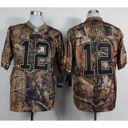 Seahawks #12 Fan Camo Men's Stitched NFL Realtree Elite Jersey