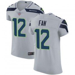 Seahawks #12 Fan Grey Alternate Men's Stitched NFL Vapor Untouchable Elite Jersey
