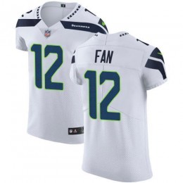 Seahawks #12 Fan White Men's Stitched NFL Vapor Untouchable Elite Jersey