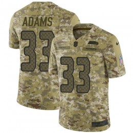 Seahawks #33 Jamal Adams Camo Men's Stitched NFL Limited 2018 Salute To Service Jersey