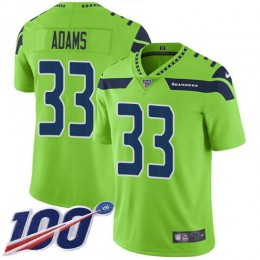 Seahawks #33 Jamal Adams Green Men's Stitched NFL Limited Rush 100th Season Jersey