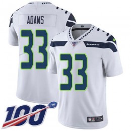 Seahawks #33 Jamal Adams White Men's Stitched NFL 100th Season Vapor Untouchable Limited Jersey