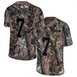 Seahawks #7 Geno Smith Camo Men's Stitched NFL Limited Rush Realtree Jersey