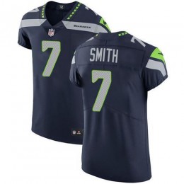 Seahawks #7 Geno Smith Steel Blue Team Color Men's Stitched NFL Vapor Untouchable Elite Jersey