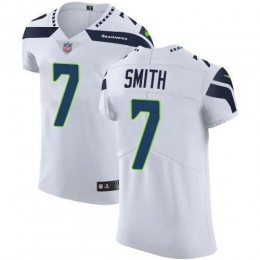 Seahawks #7 Geno Smith White Men's Stitched NFL New Elite Jersey