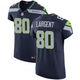 Seahawks #80 Steve Largent Steel Blue Team Color Men's Stitched NFL Vapor Untouchable Elite Jersey