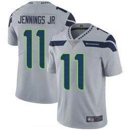 Seattle Seahawks #11 Gary Jennings Jr. Grey Alternate Men's Stitched NFL Vapor Untouchable Limited Jersey