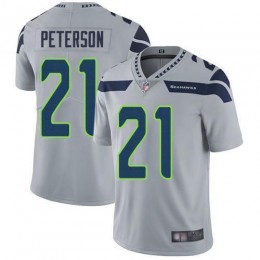 Seattle Seahawks #21 Adrian Peterson Grey Alternate Men's Stitched NFL Vapor Untouchable Limited Jersey