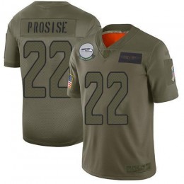 Seattle Seahawks #22 C. J. Prosise Camo Men's Stitched NFL Limited 2019 Salute To Service Jersey