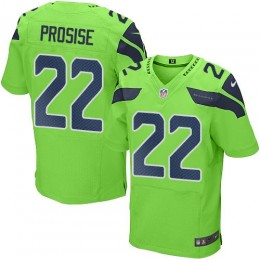 Seattle Seahawks #22 C. J. Prosise Green Men's Stitched NFL Elite Rush Jersey
