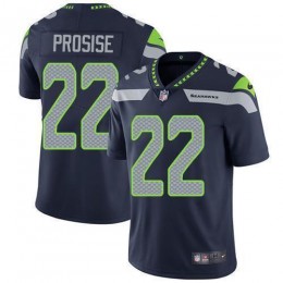 Seattle Seahawks #22 C. J. Prosise Steel Blue Team Color Men's Stitched NFL Vapor Untouchable Limited Jersey
