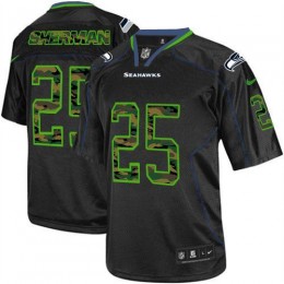 Seattle Seahawks #25 Richard Sherman Black Men's Stitched NFL Elite Camo Fashion Jersey