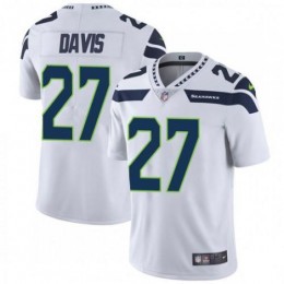 Seattle Seahawks #27 Mike Davis White Men's Stitched NFL Vapor Untouchable Limited Jersey