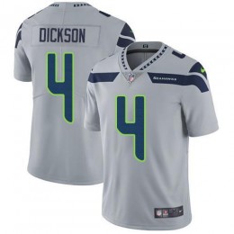Seattle Seahawks #4 Michael Dickson Grey Alternate Men's Stitched NFL Vapor Untouchable Limited Jersey