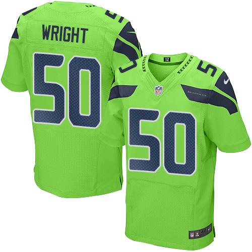 Seattle Seahawks #50 K.J. Wright Green Men's Stitched NFL Elite Rush Jersey Seattle Seahawks #50 K.J. Wright Green Men's Stitched NFL Elite Rush Jersey