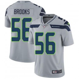 Seattle Seahawks #56 Jordyn Brooks Grey Alternate Men's Stitched NFL Vapor Untouchable Limited Jersey