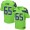 Seattle Seahawks #65 Germain Ifedi Green Men's Stitched NFL Elite Rush Jersey