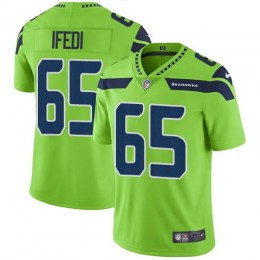 Seattle Seahawks #65 Germain Ifedi Green Men's Stitched NFL Limited Rush Jersey